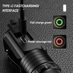 3led mini lanterna recarregável edc tocha à prova dwaterproof água caminhadas acampamento lanternas portáteis com clipe de caneta e ímã cauda - Image 5