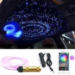 LED estrela teto fibra óptica luzes, controle inteligente App, efeito céu estrelado, disponível para decoração do carro - Image 6