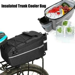 Saco de Transportador de Bicicleta Impermeável, Cesta Traseira Da Bicicleta, Sacos Tronco, Traseira, Assento Traseiro, Ciclismo Bagagem, Bolsa de Ombro, 13L - Image 2