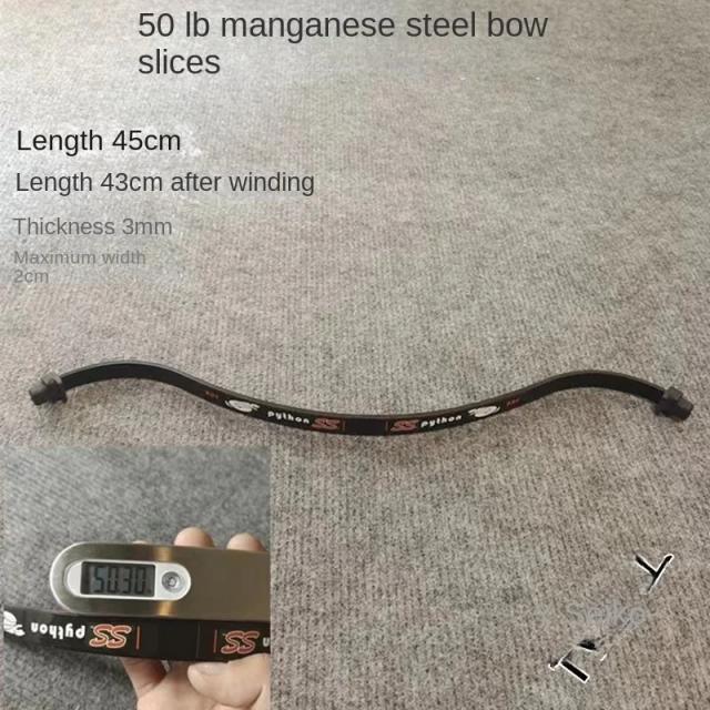 Arco de Caça Adulto com Peças de Fibra de Carbono e Aço Manganês para Setas - 50-80lbs de Potência para Brincadeiras ao Ar Livre