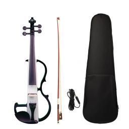 Violino Elétrico Starter Kit com Case, Silent Beginner Set, Violino Sólido, Cabo de Áudio e Cordas, Iniciante, 4/4 - Image 6