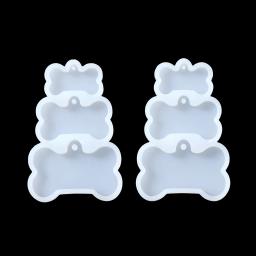 Molde De Silicone Em Forma De Osso Para Tag De Cão Pingente, Chaveiro Fazendo Ferramentas, Molde De Resina Epóxi, Artesanato De Jóias DIY - Image 6