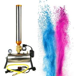 Uma cabeça lançador de canhão de confete spray eletrônico pó de confete holi fogos de artifício papel blaster atirador adereços máquina - Image 1