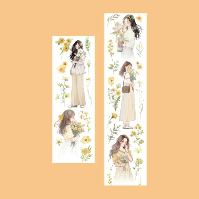 Papel Coração Estilo Fita para Meninas 200cm com Design Artístico e Etiqueta de Laço