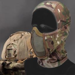 Balaclava tático para airsoft e paintball, máscara facial completa, proteção de malha respirável para caça ao ar livre, wargame cs - Image 2