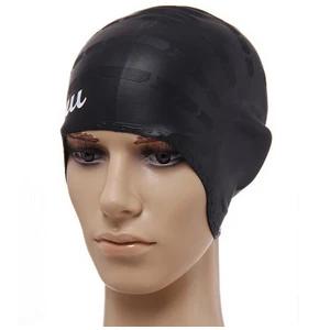Touca de Natação Impermeável Para Homens E Mulheres, Multi-Cor Opcional, Alta Elasticidade, Silicone Macio, Conforto De Cabelo Longo, H642 - Image 1