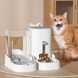 Dispensador Automático de Alimentos e Água de Grande Capacidade para Animais de Estimação, Fonte, Garrafa, Tigela, Bebedor, Alimentador, Bebendo, Suprimentos, Cão, Gato, 3.2L - Image 1