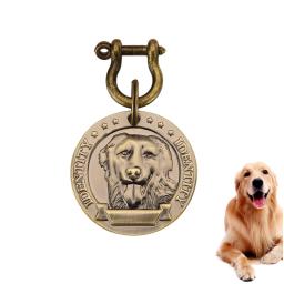 Animais de estimação gravados ID Tag, Bronze Nameplate, Tags personalizadas, Número do endereço, Dogs Collar Pendant, VIP personalizado gravado, Cão e gato - Image 1