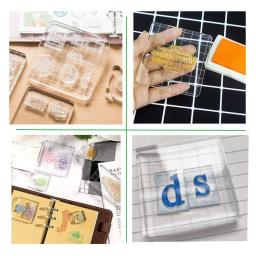 Blocos De Estampagem De Acrílico Claro, Ferramentas com Linhas De Grade, Scrapbooking Artesanato Fazendo, 6 Pcs - Image 5