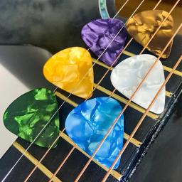 12pçs palhetas de guitarra, palheta de celulóide, guitarra elétrica acústica, baixo, acessórios, múltiplas cores, instrumentos musicais, palheta de guitarra - Image 3