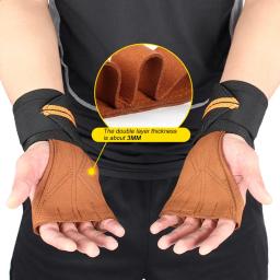 1Pair Gym Fitness Levantamento de Peso Luvas com Elástico Ventilado Wrist Wrap Suporte para Homens Mulheres Cross Training Bodybuilding - Image 6