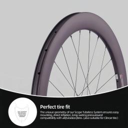 Conjunto de rodas de carbono para bicicleta de estrada CSC 700C 33/35/38/50/60/88mm Clincher Tubeless rodas de carbono 4 trinquete 54T para bicicleta de corrida - Image 4