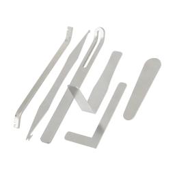 Aço inoxidável prata Saxophone Repair Tools, Sopros, Instrumento Musical, Reparação Acessórios para Flauta Sax, Piccolo Clarinete, 6pcs - Image 1
