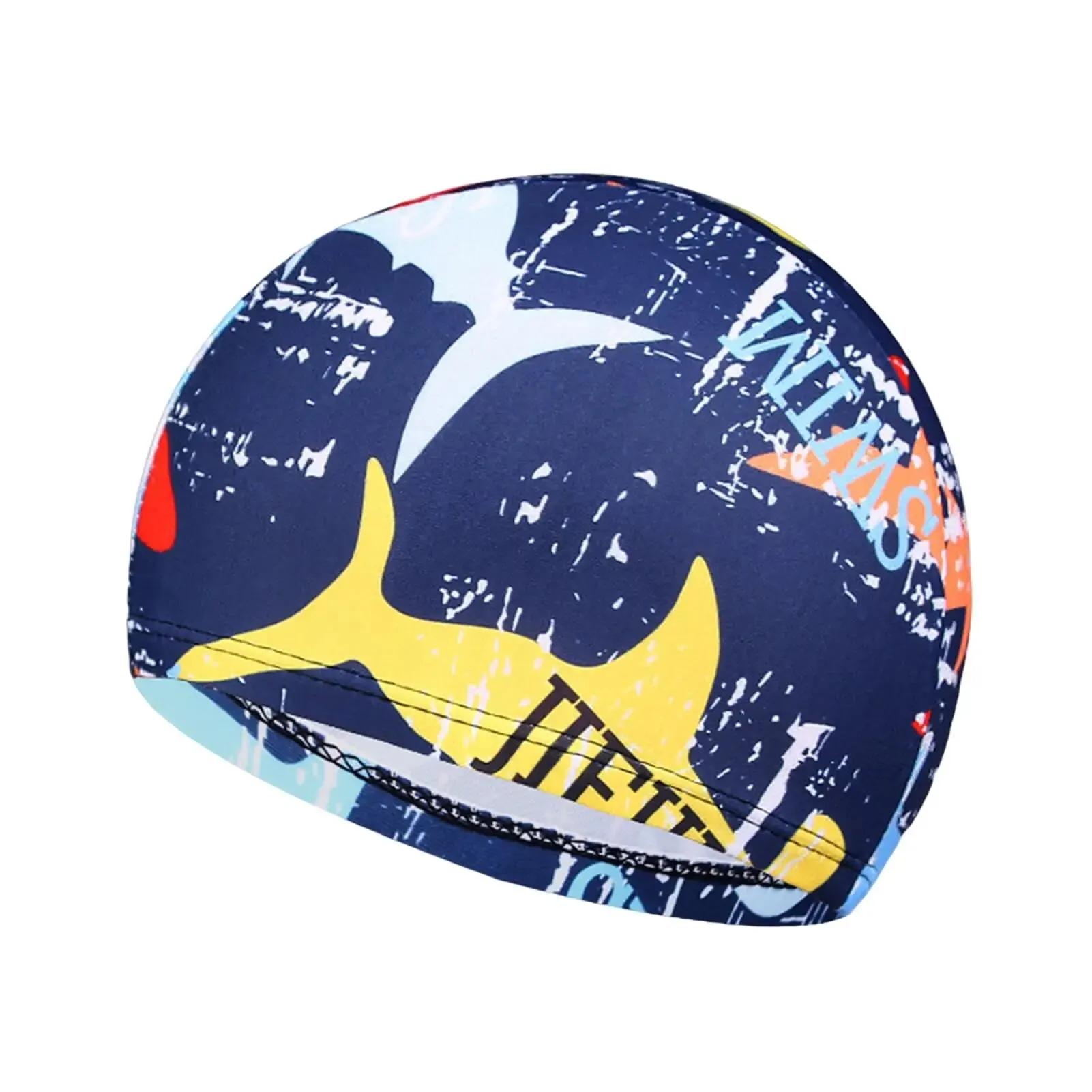 Touca de natação com estampa de folhas à prova d'água com proteção para os ouvidos e design antiderrapante para adultos – perfeita para piscina, praia e diversão no verão - Image 1