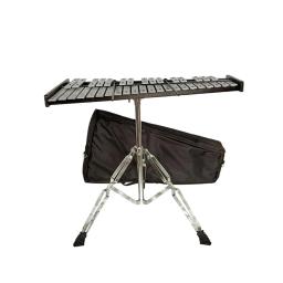 Professional 37 Note Glockenspiel com suporte ajustável, iluminação instrumento musical, metal xilofone sinos para meninos e meninas - Image 2