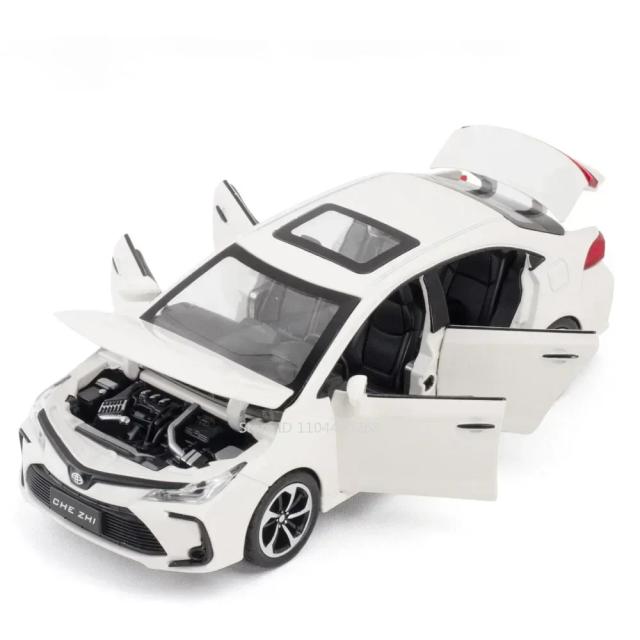 Corolla GR86 Liga Modelo de Carro 1:32 Escala Diecast Simulação Som e Luz