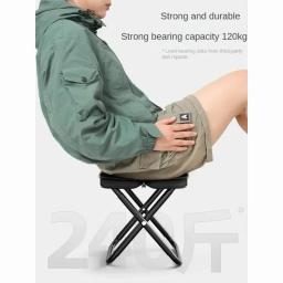 Pequeno Mazar Folding Camping Stool, Cadeira De Pesca, Artefato, Portátil, ao ar livre - Image 6