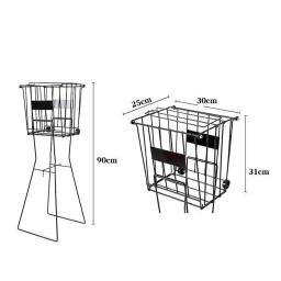 Ténis Ball Bin Stand, Cesta para bolas de praia, Ginásio - Image 6