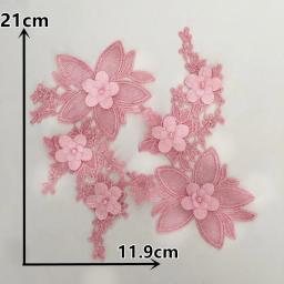 Tecidos bordados florais em 3d, tecidos para vestidos, laços, colarinho, faça você mesmo, abs, perolas, aplicação, artesanato, materiais, acessórios de costura - Image 4