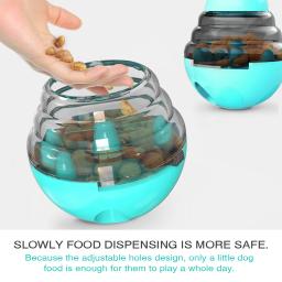 Interativo Dog Toy Treat Dispenser, Inteligência Puppy Tumbler, Jogos Indoor, Aumenta o QI, Track Rolling, Chihuahua, Pet Supplies - Image 4