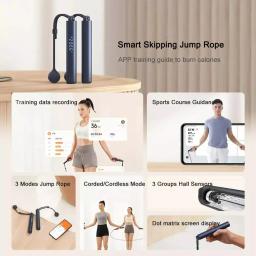 Xiaomi-Mijia Smart Skipping Pular Corda, Contador Digital, Controle App, Cálculo Calórico, Esporte Fitness, Exercício, Perder Peso - Image 2