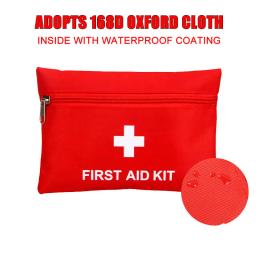 Kit de Primeiros Socorros portátil para Emergência ao ar livre, Acessórios Do Carro Vermelho, Viagens Em Família, Tratamento Médico, 50PCs por Conjunto - Image 3