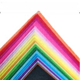 Um conjunto de 40 novas peças de tecido de feltro macio com 40 cores diferentes de tecido não tecido unido para materiais de costura usados em artesanato artesanal, brinquedos de scrapbook - Image 6