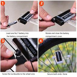 Bicicleta led neon roda falou luz à prova dwaterproof água colorido bicicletas jantes luz de advertência segurança pneu flash luzes ciclismo lâmpada - Image 5
