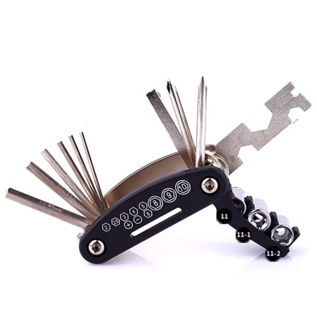Kit de Ferramentas Multifuncional para Reparo de Bicicletas com Acessórios, Bomba Portátil e Remendos para Pneus