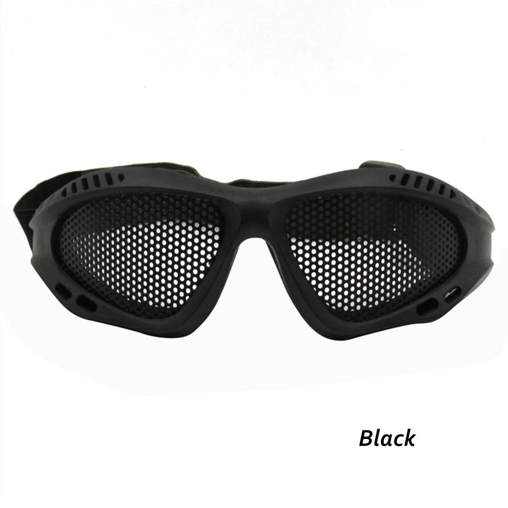 Alta qualidade de caça tactical paintball óculos eyewear malha arame aço airsoft net óculos resistência choque olho jogo protetor - Image 1
