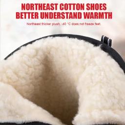 Botas de neve externas confortáveis internas quentes com revestimento isolado à prova d'água de inverno masculino - Image 5