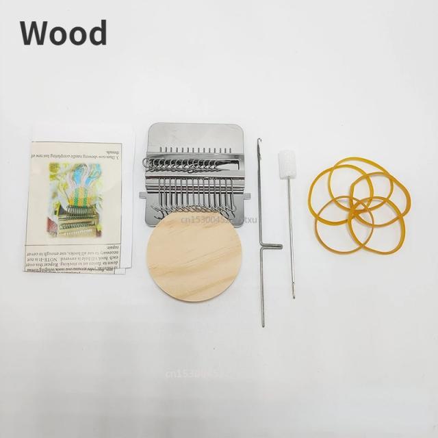 Mini Tear de Madeira para Tecer: Ferramenta Única de Artesanato e DIY Ideal para Viagens e Tricô Doméstico