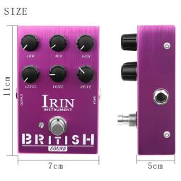 Irin AN-31 pedal de efeito de guitarra som britânico overdrive marshall amplificador simulador pedal de efeito acessórios de guitarra elétrica - Image 3