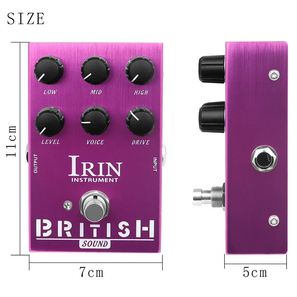 Irin AN-31 pedal de efeito de guitarra som britânico overdrive marshall amplificador simulador pedal de efeito acessórios de guitarra elétrica - Image 1