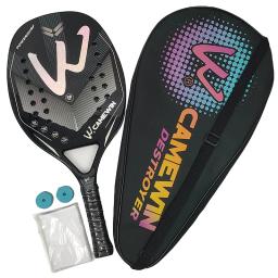 Camewin-raquete de tênis de praia para homens e mulheres, fibra de carbono completa 3K, superfície áspera, esportes ao ar livre, adulto, novo - Image 6