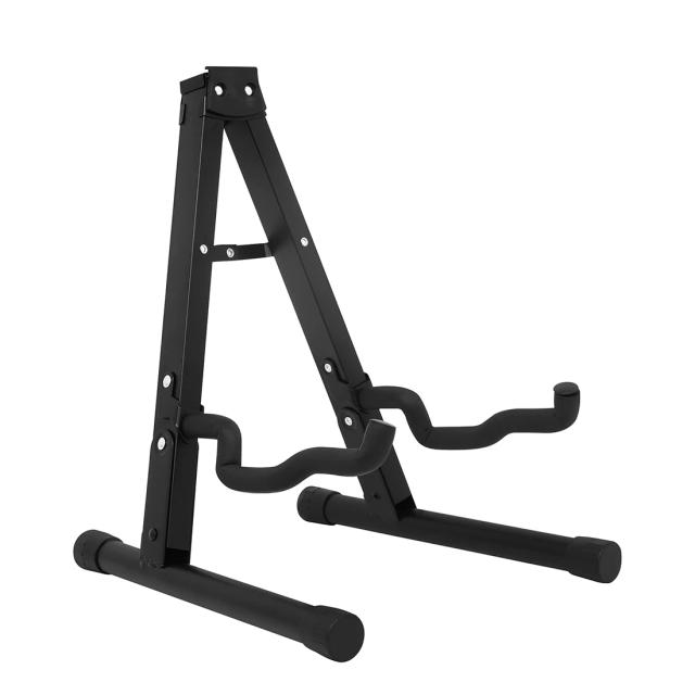 Suporte Dobrável Universal para Guitarra Elétrica com Protetor de Perna e Capas de Silicone