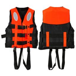Casaco salva-vidas de natação para adultos e crianças, colete flutuante com apito, barco drifting, drifting, drifting, resgate marítimo, novo - Image 3