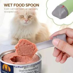 Colher de alimentação para gato e cachorro, Pá de comida, Colher Mutli-Function com clipe de saco de selagem, New Clip Cup, Creative Measuring Puppy Bag - Image 3