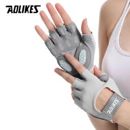 AOLIKES-Luvas Respiráveis de Ginásio, Haltere Fitness, Luvas de Treinamento, Levantamento de Peso, Crossfit, Treino, Esportes, Musculação, 1 Par - Image 4