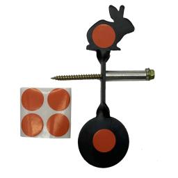 Caça e tiro de aço plinking spinner alvo cinco animais opção vermelho preto pacote simples estilingue lançador pneumático - Image 6