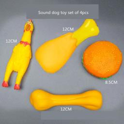 Bone Rope Squeaky Plush Toy Kit para Animais de Estimação, Brinquedos para cães, Puppy Interactive Molar Chewing Toy, cães pequenos e grandes, Pug Suprimentos - Image 4