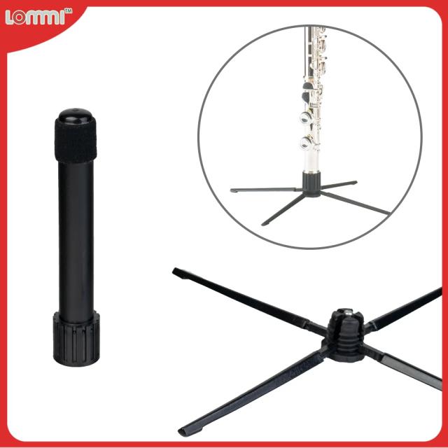 Suporte Dobrável para Flauta e Clarinete com Tripé de 3 Pernas - Ideal para Instrumentos de Sopro