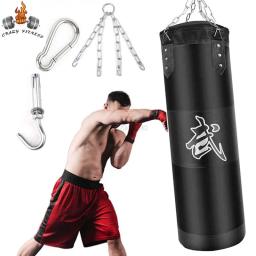 Durável Boxing Heavy Punch Bag com Corrente de Metal, Mosquetão, Fitness Training Gancho, Kick Fight Karatê, Taekwondo, Soco Sandbag - Image 1