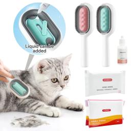 Pente de depilação flutuante com toalhetes descartáveis, Pet Grooming Acessórios para Cães e Gatos - Image 1