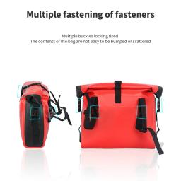 Bolsa de bicicleta impermeável Guidão de grande capacidade Cesta de tubo frontal Mochila de ombro Bolsa de suspensão frontal para bicicleta elétrica - Image 2