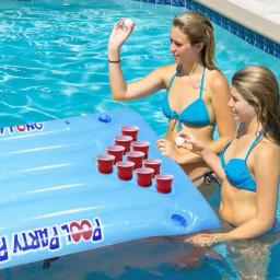 Flutuante Mesa Pong Flutuante, Decorações de Festa na Piscina, Mesa Divertida, Jogos para Adultos e Família - Image 2