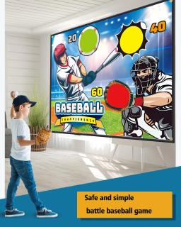 Baseball Training Game Mat Set com Bolas Adesivas, Multiplayer Sports Brinquedos, Exterior e Interior, Kids Gift - Image 5