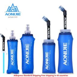 Garrafa de silicone dobrável para água aonijie e885, chaleira esportiva para ciclismo, viagem, material macio 250- 600ml - Image 1