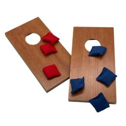 Mini Portable Tabletop Corn Holes Wood Boards Set, Jogo ao ar livre, Desktop, Cornhole Set, Presente, 2Pcs, 8 Sacos - Image 2