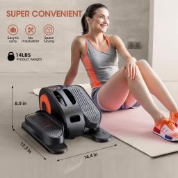 Sob a mesa mini exercitador portátil pedal ginásio fitness elíptico trainer máquina para idosos terapia de reabilitação - Image 4